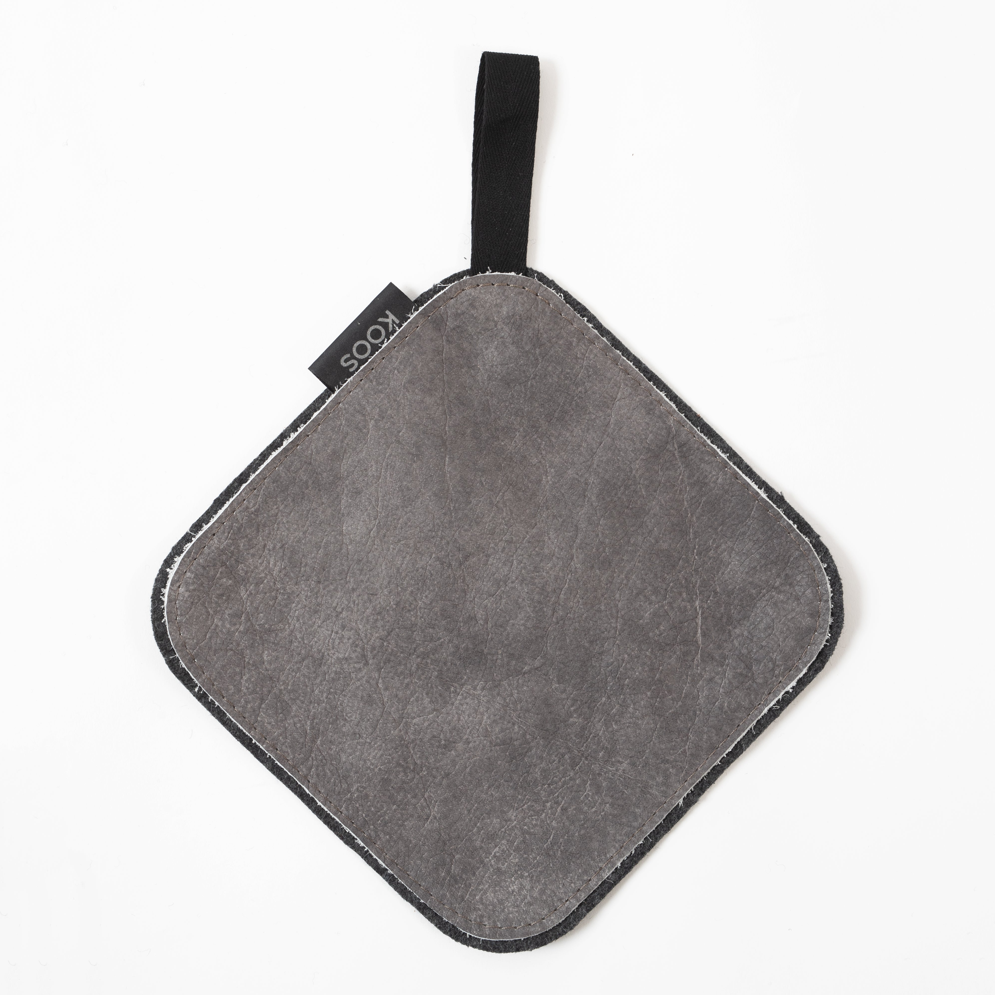 KOOSdisain leather pot holders — illustrative colour