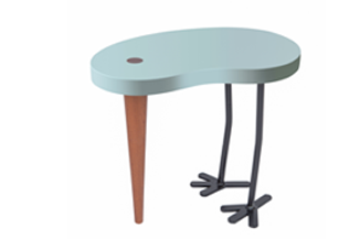 Chick side table in Pastel Blue