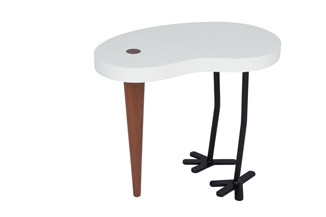 Chick side table in White