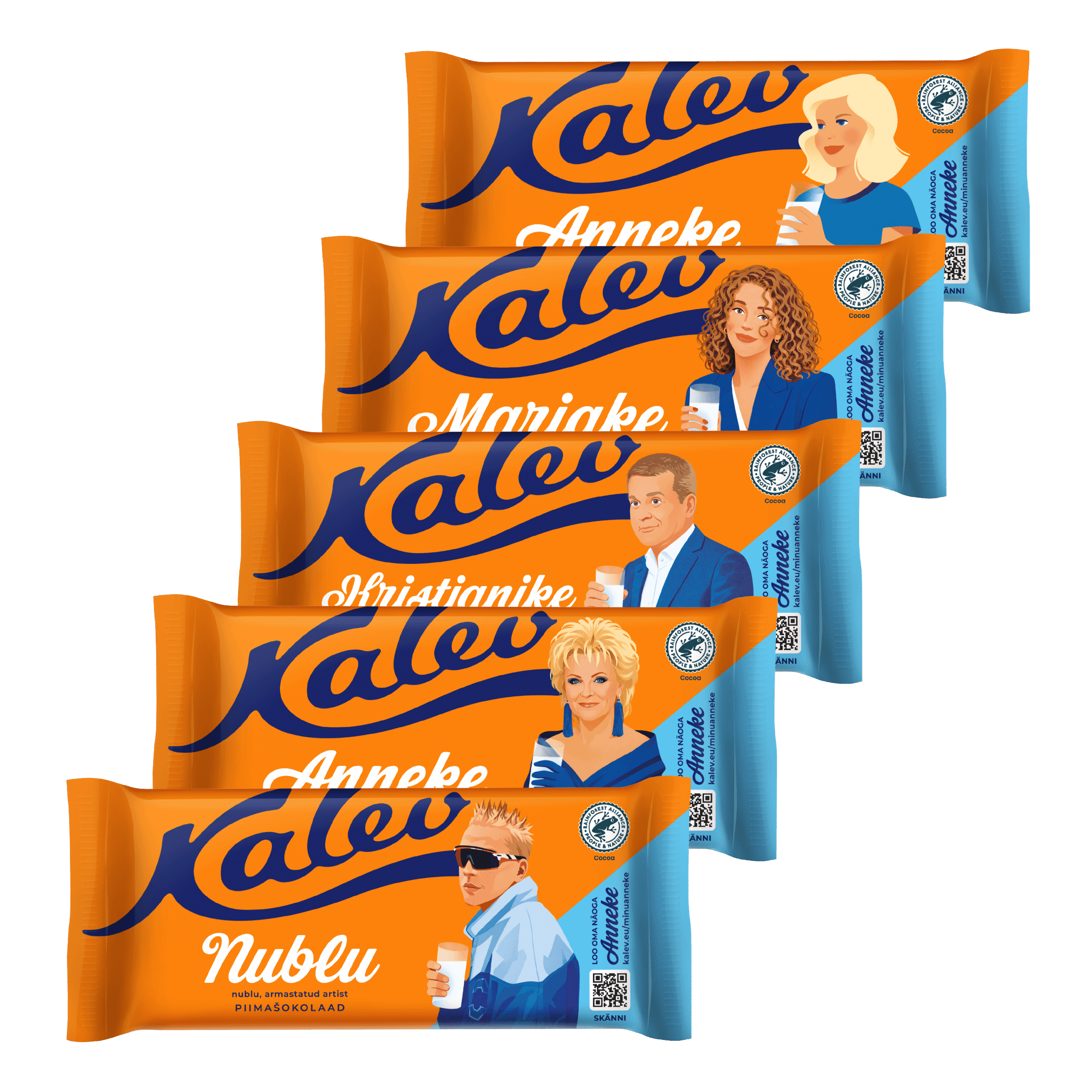 Kalev Anneke milk chocolate retail packaging