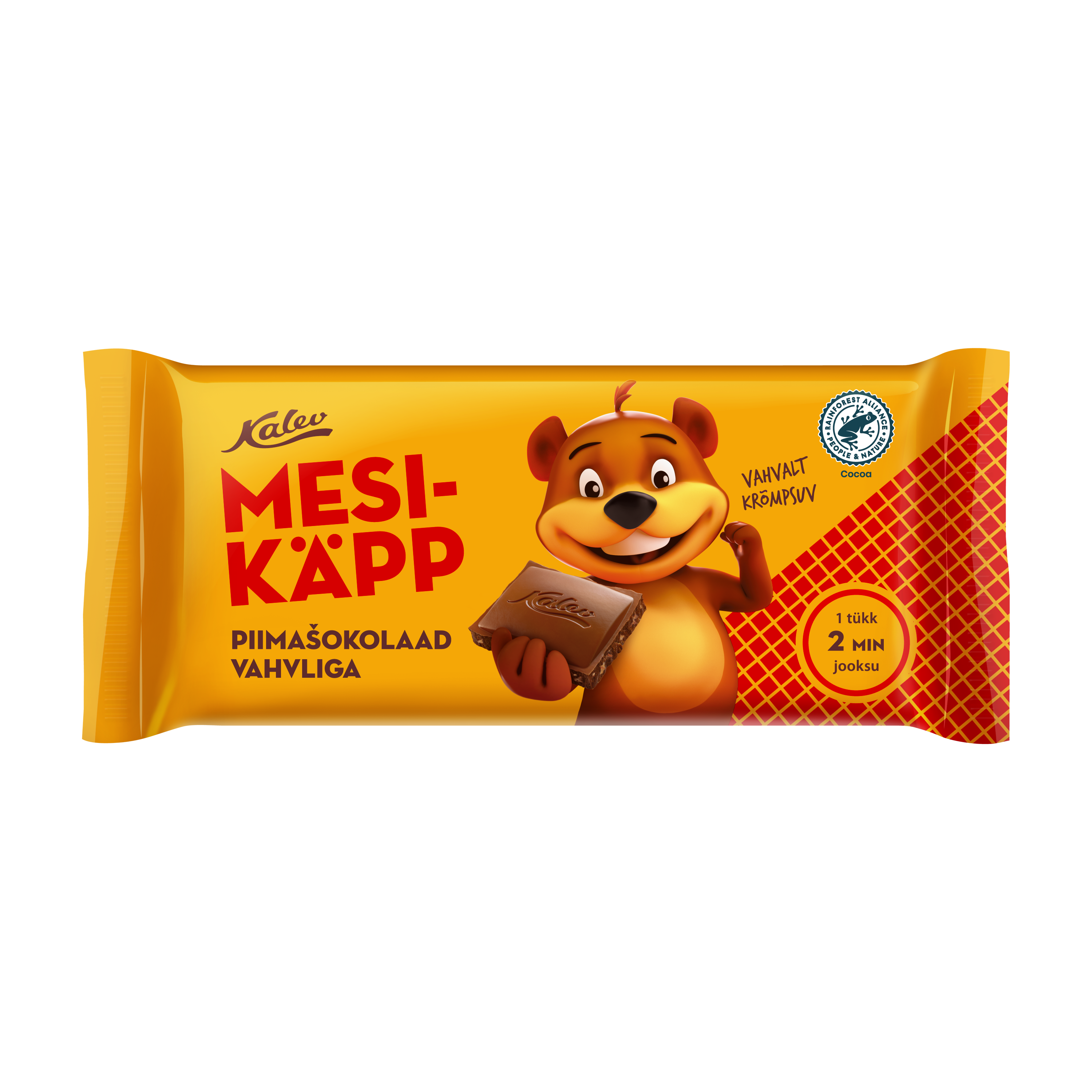 Mesikäpp milk chocolate with wafer retail packaging