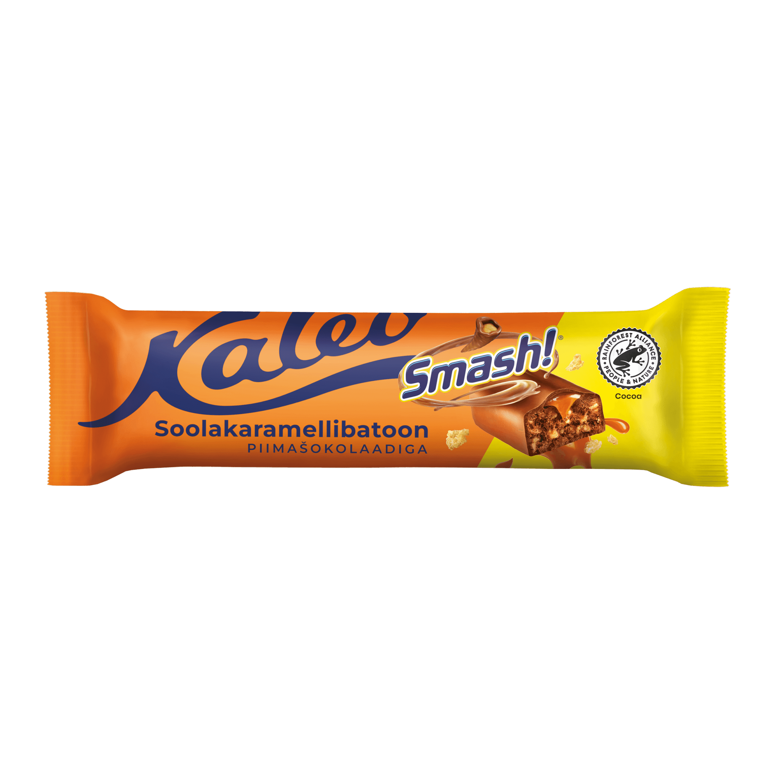 Milk chocolate with salted caramel retail packaging